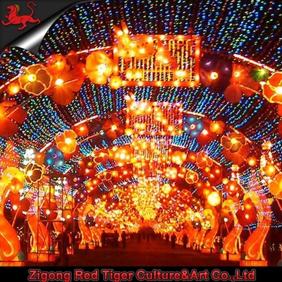 ثيم بارك فانوس مهرجان صيني Sunproof Zigong Lantern