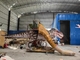ديناصور الألياف الزجاجية الشرائح تي ريكس المنزلق مع درج ملعب المعدات