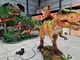ملعب للأطفال حركة ركوب الديناصورات المتحركة لمناطق المتنزه