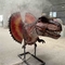 الديناصور الحيوي الواقعي المتحرك رأس الديناصور مع تأثير التدخين