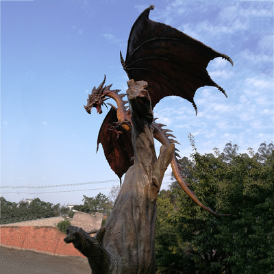 Adventure Park 3D Custom Western Dragon Fiberglass Dinosaur التماثيل