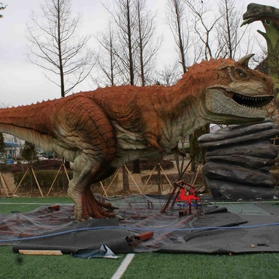 شراء حديقة الملاهي معدات واقعية ديناصور متحرك نموذج Carnotaurus تمثال online manufacture