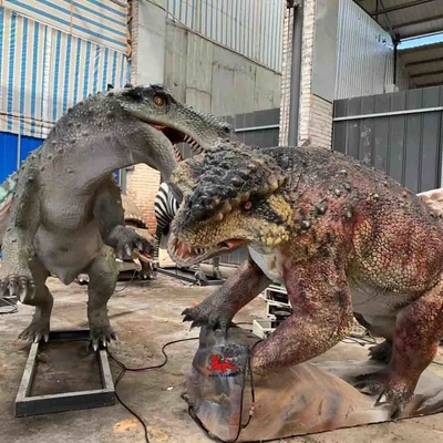 شراء متنزه ديناصور واقعي متحرك Gorgonops VS Scutosaurus مع إمكانية تخصيص الصوت والحركة online manufacture