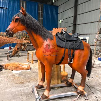 شراء Kids Playground Animatronic Horse Ride For Theme Park Attractions online manufacture
